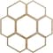 Ekena Millwork Florin Wood Fretwork Pierced Ceiling Medallion, Hickory, 34"OD x 12"ID x 3/8"T CMWP34X34X0375FOHI - alternate 1